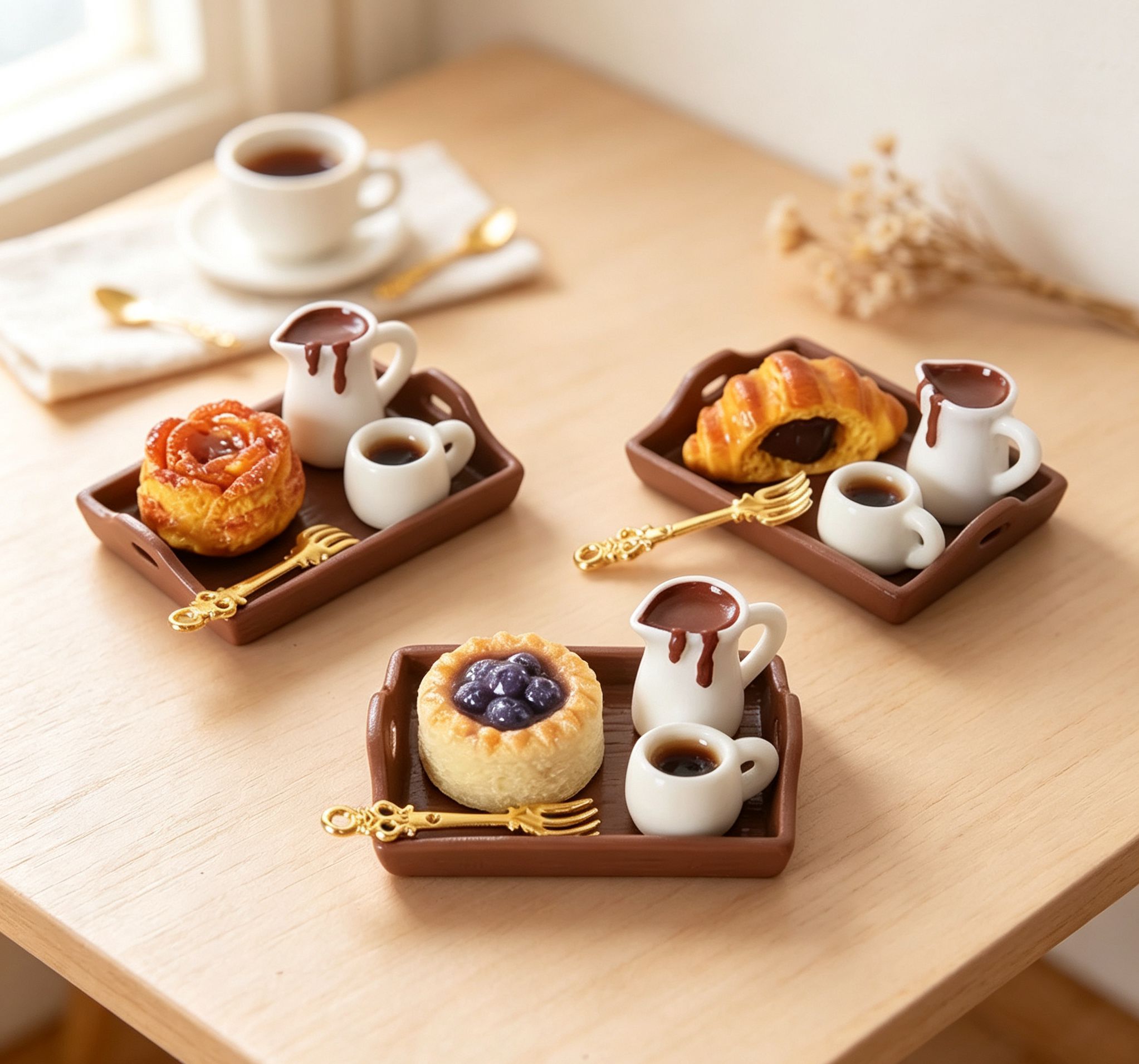 Kitchen Set Bakery - Service à thé miniature à l'échelle